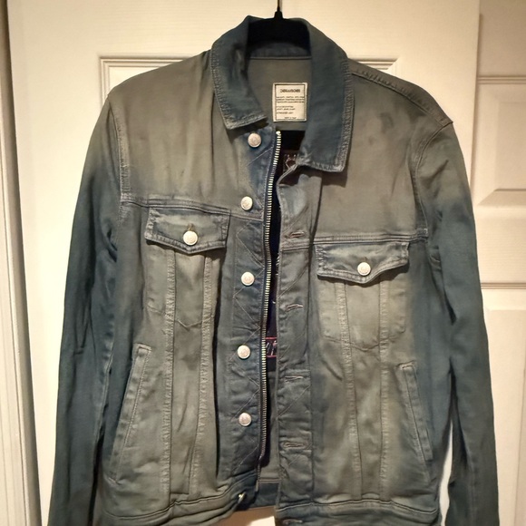 Zadig & Voltaire men’s denim jacket - size medium - rock n’ roll themed - Picture 3 of 4